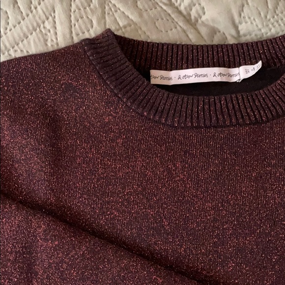 & Other Stories Glittery Jumper Size S - Picture 2 of 2